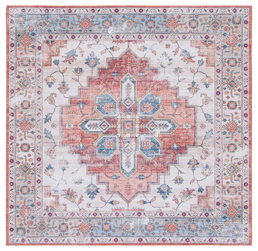 Safavieh Tucson 6'-0" x 6'-0" Rug in Beige / Blue