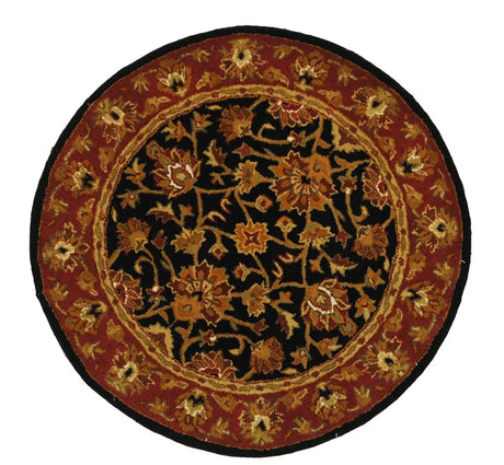 Safavieh Heritage 3'-6" x 3'-6" Rug in Black / Red