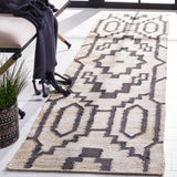 Safavieh Natural Fiber 2'-3" x 9'-0" Rug in Ivory / Black