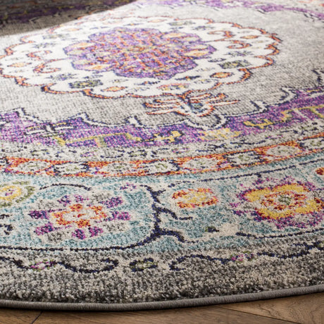 Safavieh Monaco 6'-7" x 6'-7" Rug in Violet / Light Blue