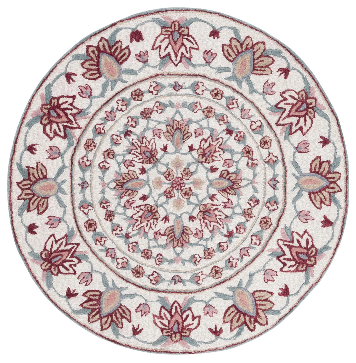 Safavieh Bellagio 5'-0" x 5'-0" Rug in Ivory / Red