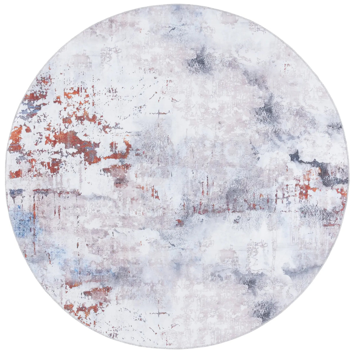 Safavieh Malibu 6'-0" x 6'-0" Rug in Ivory / Rust