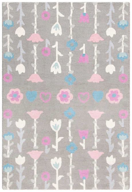 Safavieh Safavieh Kids 4'-0" x 6'-0" Rug in Grey / Pink
