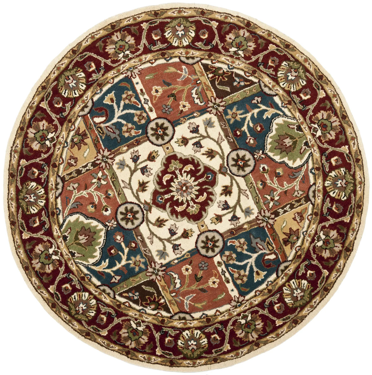 Safavieh Heritage 6'-0" x 6'-0" Rug in Multi / Red