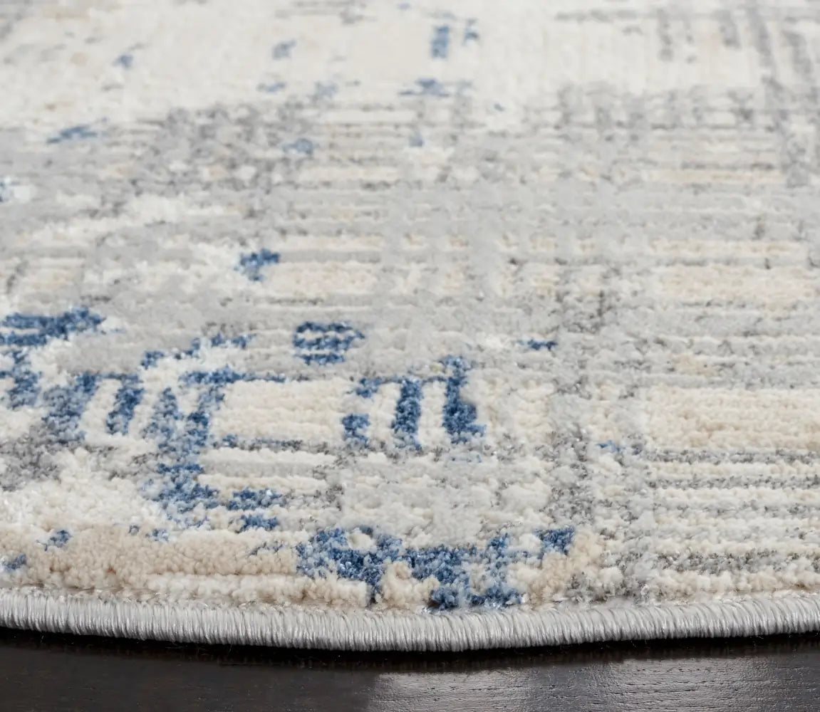 Safavieh Whisper 6'-7" x 6'-7" Rug in Grey / Blue Ivory