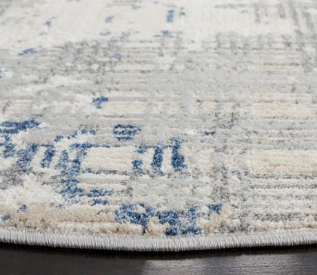 Safavieh Whisper 6'-7" x 6'-7" Rug in Grey / Blue Ivory