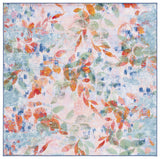 Safavieh Paint Brush 6'-7" x 6'-7" Rug in Blush Pink / Green