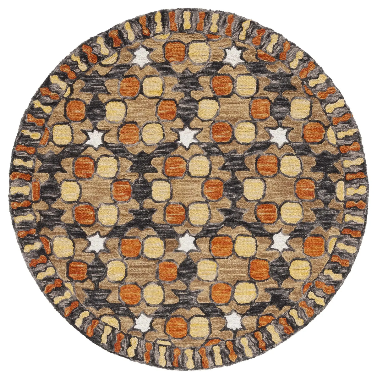 Safavieh Aspen 5'-0" x 5'-0" Rug in Light Yellow / Orange