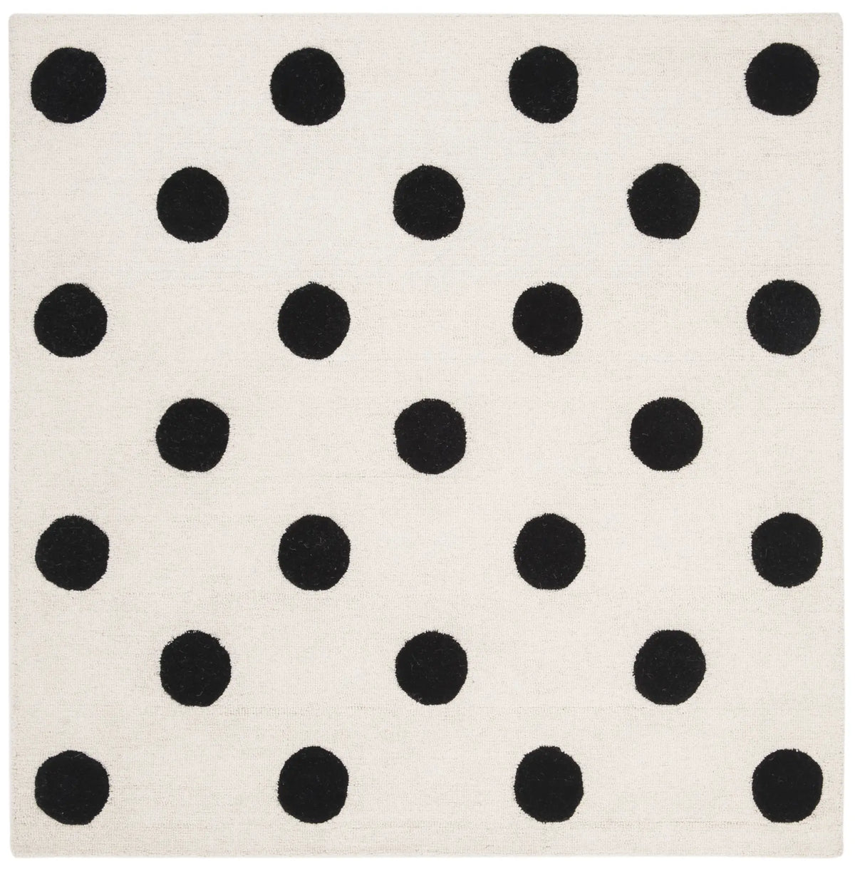 Safavieh Safavieh Kids 5'-0" x 5'-0" Rug in Ivory / Black