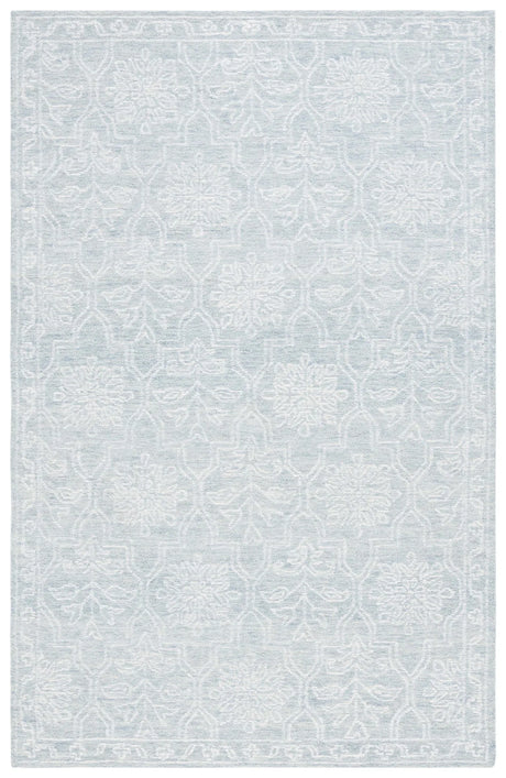 Safavieh Micro-Loop 4'-0" x 6'-0" Rug in Light Grey / Ivory