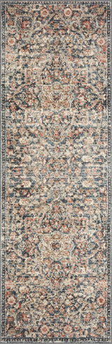 Loloi Saban Sab-02 Blue/Spice Rugs - runner flat