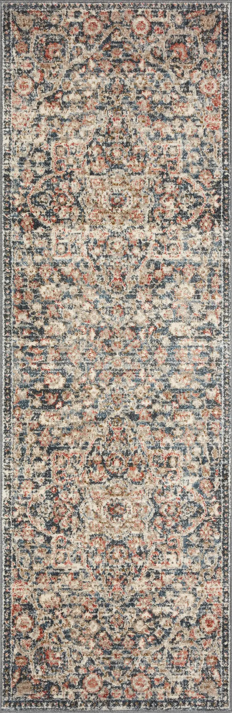 Loloi Saban Sab-02 Blue/Spice Rugs - runner flat