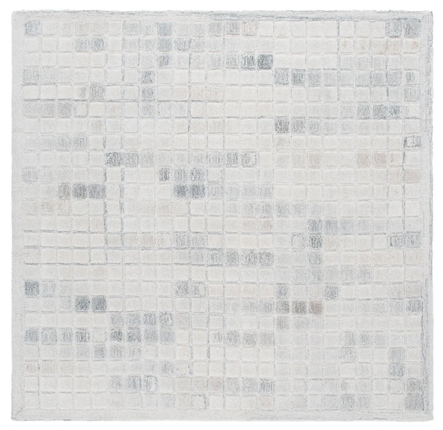 Safavieh Ebony 6'-0" x 6'-0" Rug in Ivory / Grey