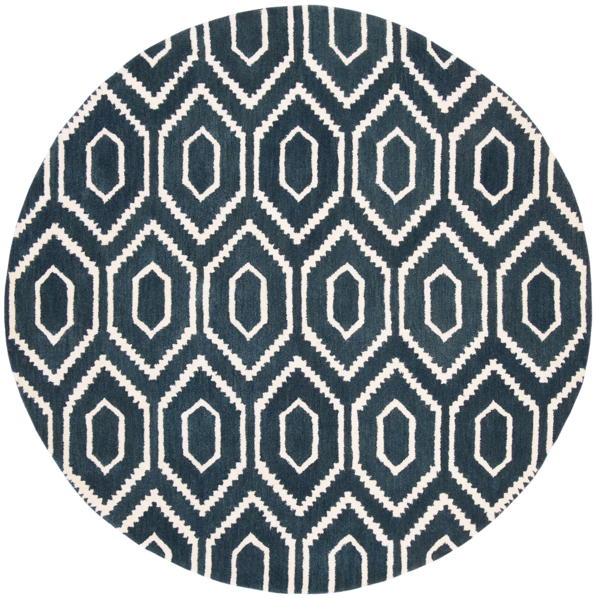Safavieh Himalaya 6'-0" x 6'-0" Rug in Navy / Ivory