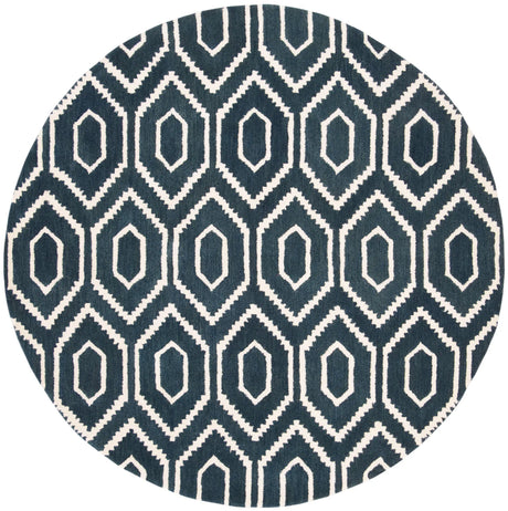 Safavieh Himalaya 6'-0" x 6'-0" Rug in Navy / Ivory