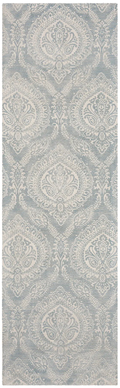 Safavieh Marbella 2'-3" x 8'-0" Rug in Turquoise / Ivory