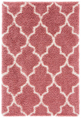 Safavieh Venus Shag 500 4'-0" x 6'-0" Rug in Pink / Ivory