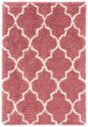 Safavieh Venus Shag 500 4'-0" x 6'-0" Rug in Pink / Ivory