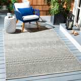 Safavieh Courtyard 4'-0" x 5'-7" Rug in Black / Grey