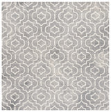 Safavieh Dip Dye 7'-0" x 7'-0" Rug in Grey / Ivory