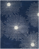 Safavieh Soho 9'-6" x 13'-6" Rug in Dark Blue / Ivory