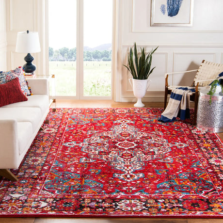 Safavieh Vintage Hamadan 10'-6" x 14'-0" Rug in Red / Multi