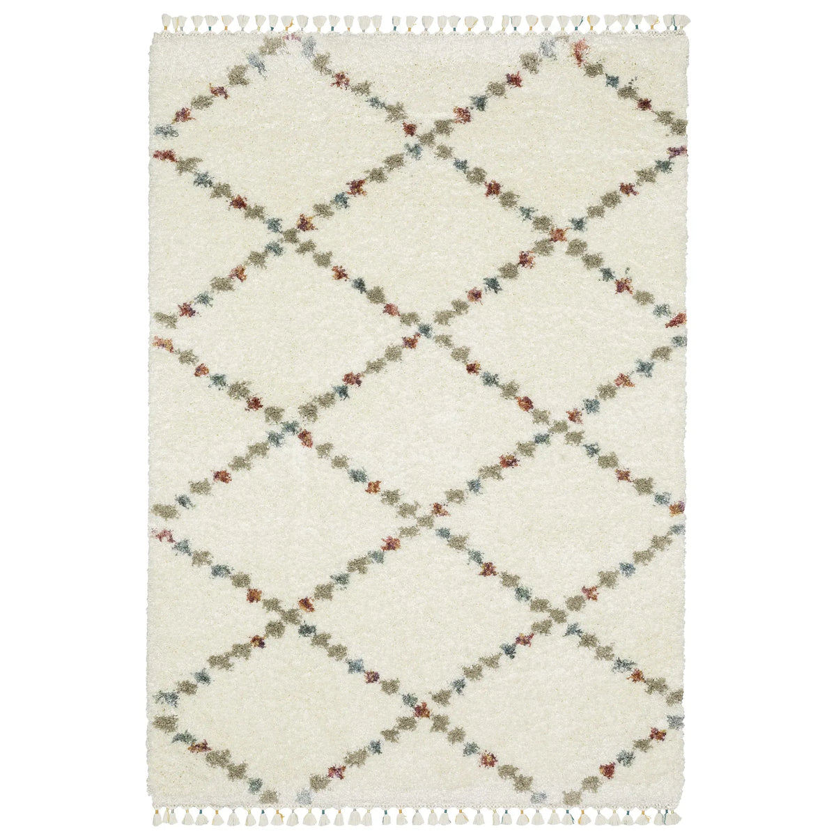 Oriental Weavers Sphinx Axis Ax08A Ivory/ Multi Rug - main flat