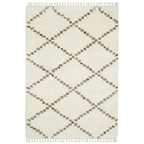 Oriental Weavers Sphinx Axis Ax08A Ivory/ Multi Rug - main flat