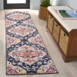 Safavieh Luna 2'-2" x 9'-0" Rug in Navy / Beige Rust