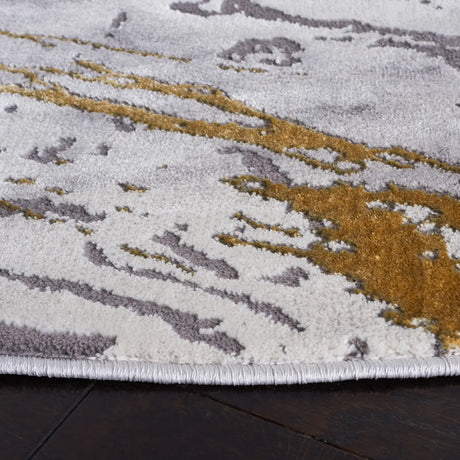 Safavieh Craft 6'-7" x 6'-7" Rug in Grey / Gold