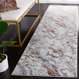 Safavieh Craft 2'-3" x 8'-0" Rug in Grey / Orange