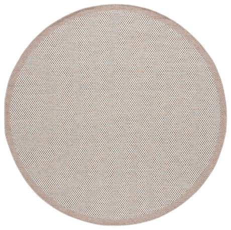 Safavieh Sisal All-Weather 6'-7" x 6'-7" Rug in Ivory / Aqua Orange