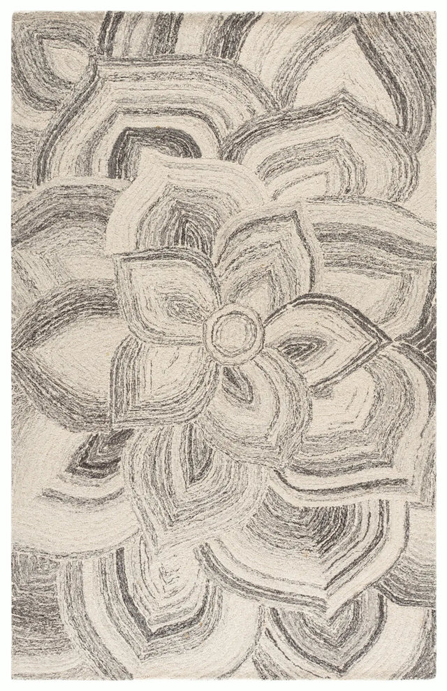 Safavieh Jardin 5'-0" x 8'-0" Rug in Ivory / Grey