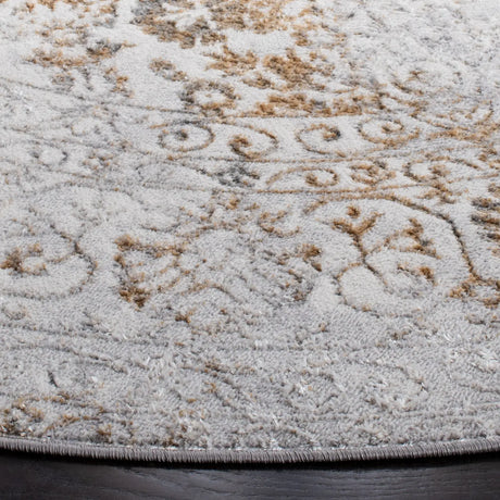 Safavieh Orchard 6'-7" x 6'-7" Rug in Grey / Gold