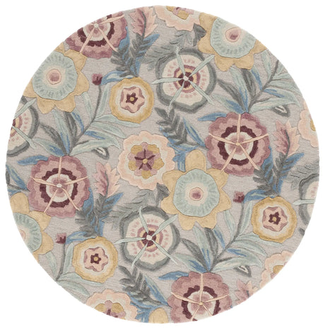 Safavieh Bellagio 6'-0" x 6'-0" Rug in Grey / Pink