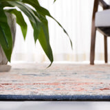 Safavieh Madison 800 4'-5" x 6'-5" Rug in Navy / Rust