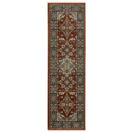 Oriental Weavers Sphinx Aberdeen 4151R Red/ Blue Rugs - runner