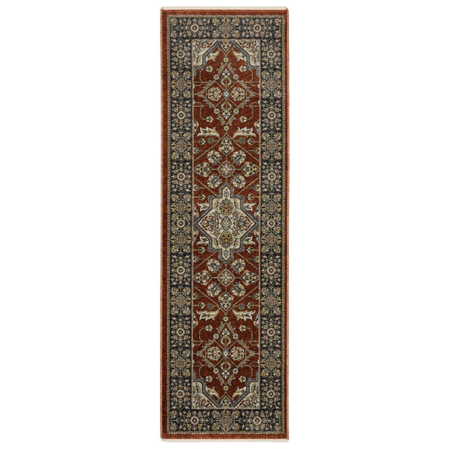 Oriental Weavers Sphinx Aberdeen 4151R Red/ Blue Rugs - runner