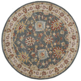 Safavieh Classic 6'-0" x 6'-0" Rug in Dark Grey / Ivory