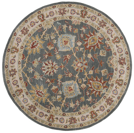 Safavieh Classic 6'-0" x 6'-0" Rug in Dark Grey / Ivory