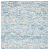 Safavieh Micro-Loop 5'-0" x 5'-0" Rug in Light Blue / Ivory
