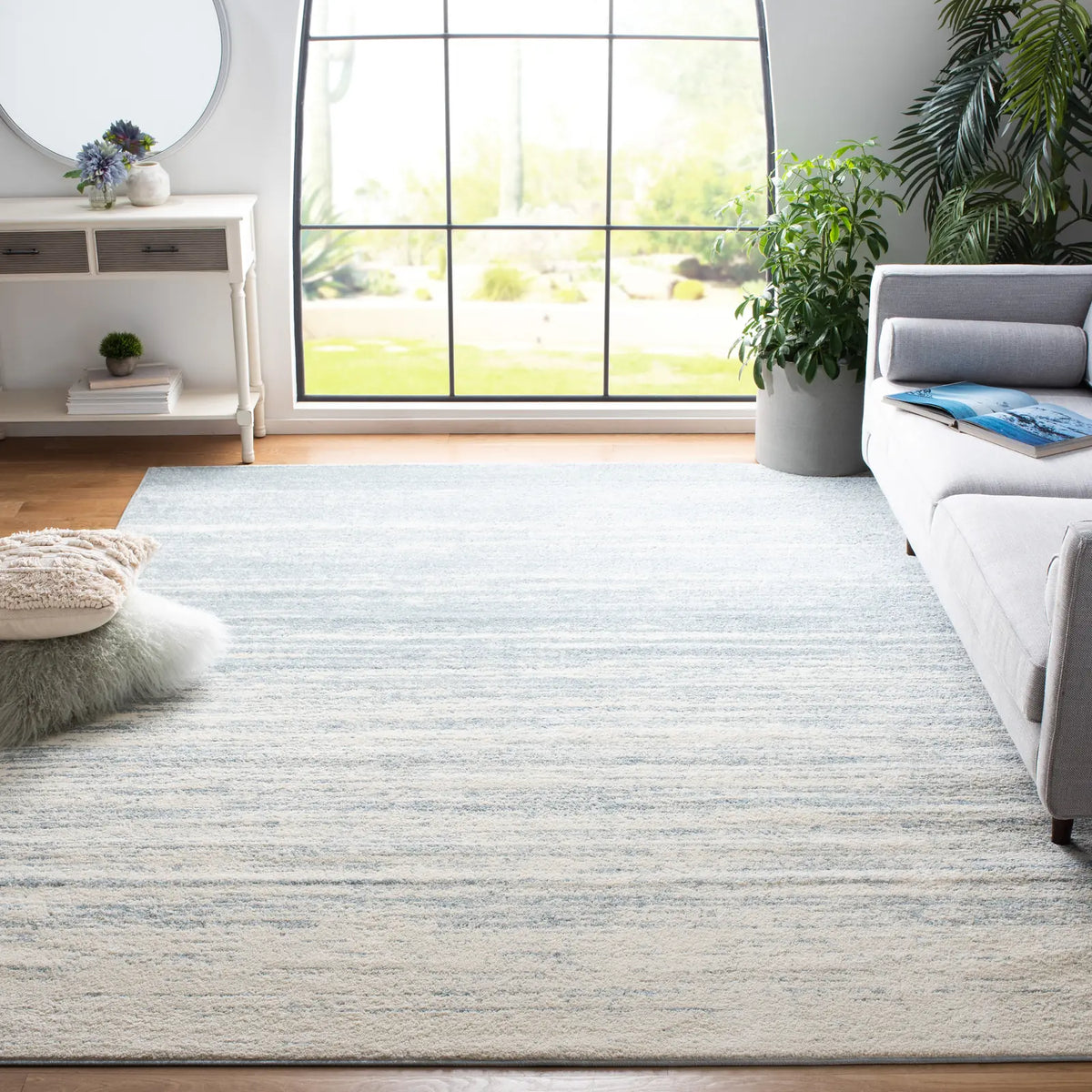 Safavieh Adirondack 10'-0" x 14'-0" Rug in Slate / Cream
