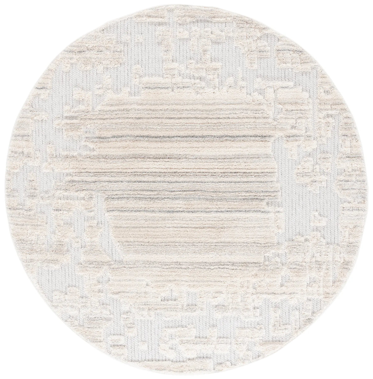 Safavieh Chloe 6'-7" x 6'-7" Rug in Ivory / Grey