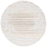 Safavieh Chloe 6'-7" x 6'-7" Rug in Ivory / Grey