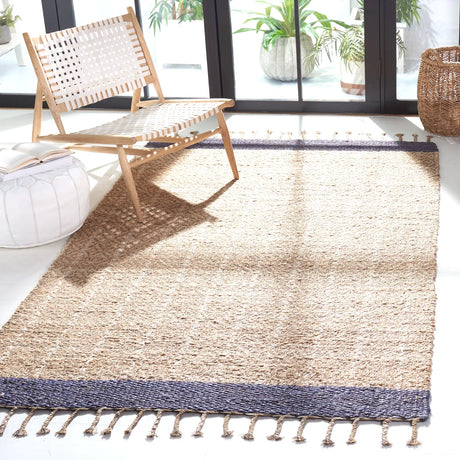 Safavieh Cape Cod 4'-0" x 6'-0" Rug in Natural / Purple