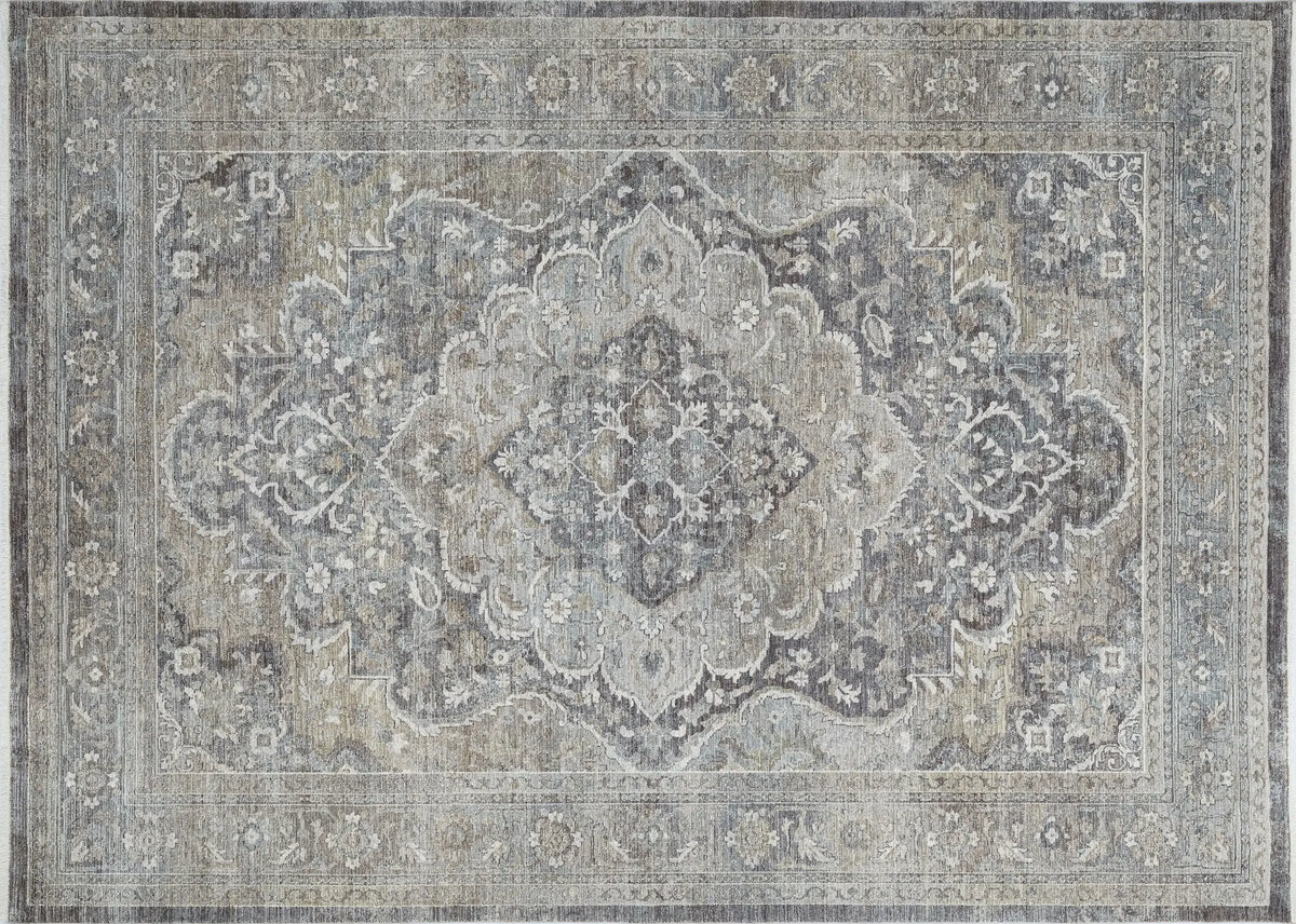 Dynamic Rugs Pandora 17653 Power Loomed Transitional Grey/Beige Rug - Rectangular