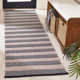 Safavieh Striped Kilim 2'-3" x 8'-0" Rug in Ivory / Black