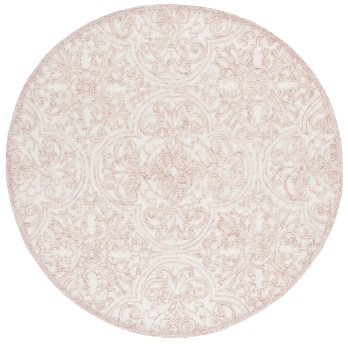 Safavieh Martha Stewart 6'-0" x 6'-0" Rug in Ivory / Pink