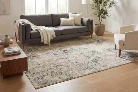Dynamic Rugs Quartz 27040 Light Beige / Blue Rugs - Room