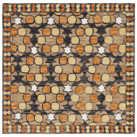Safavieh Aspen 5'-0" x 5'-0" Rug in Light Yellow / Orange